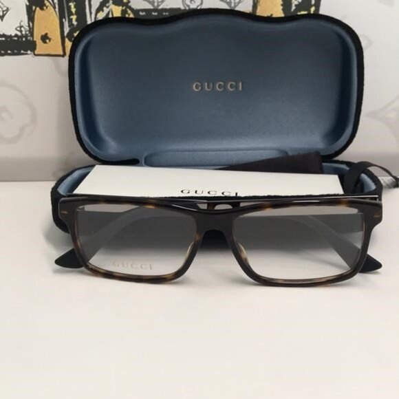 Gucci GG0692O 005 – Havana Green Rectangular | 57-16-150 | New Authentic” - Picture 8 of 11